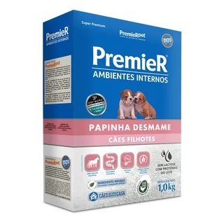 Ração Premier Ambientes Internos Papinha Desmame para Cães Filhotes - 1Kg