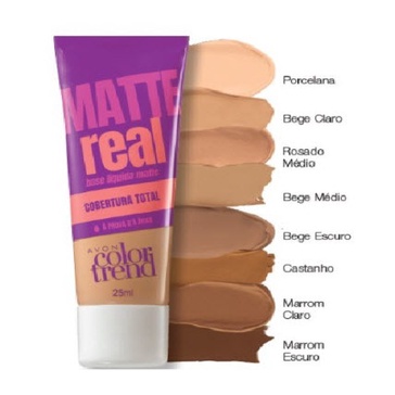 AVON - Base Líquida Color Trend Matte Real 25ml | Shopee Brasil
