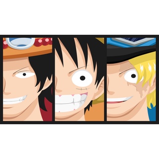 Luffy Rebaixado. One Piece. Quadro decorativo de anime em MDF