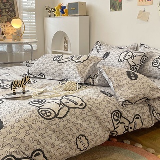 Conjuntos de lençóis de mesa de massagem de algodão, capa de cama Tencel  Beauty de cor sólida 4 peças roupa de cama de massagem para salão de beleza  de algodão (E 73