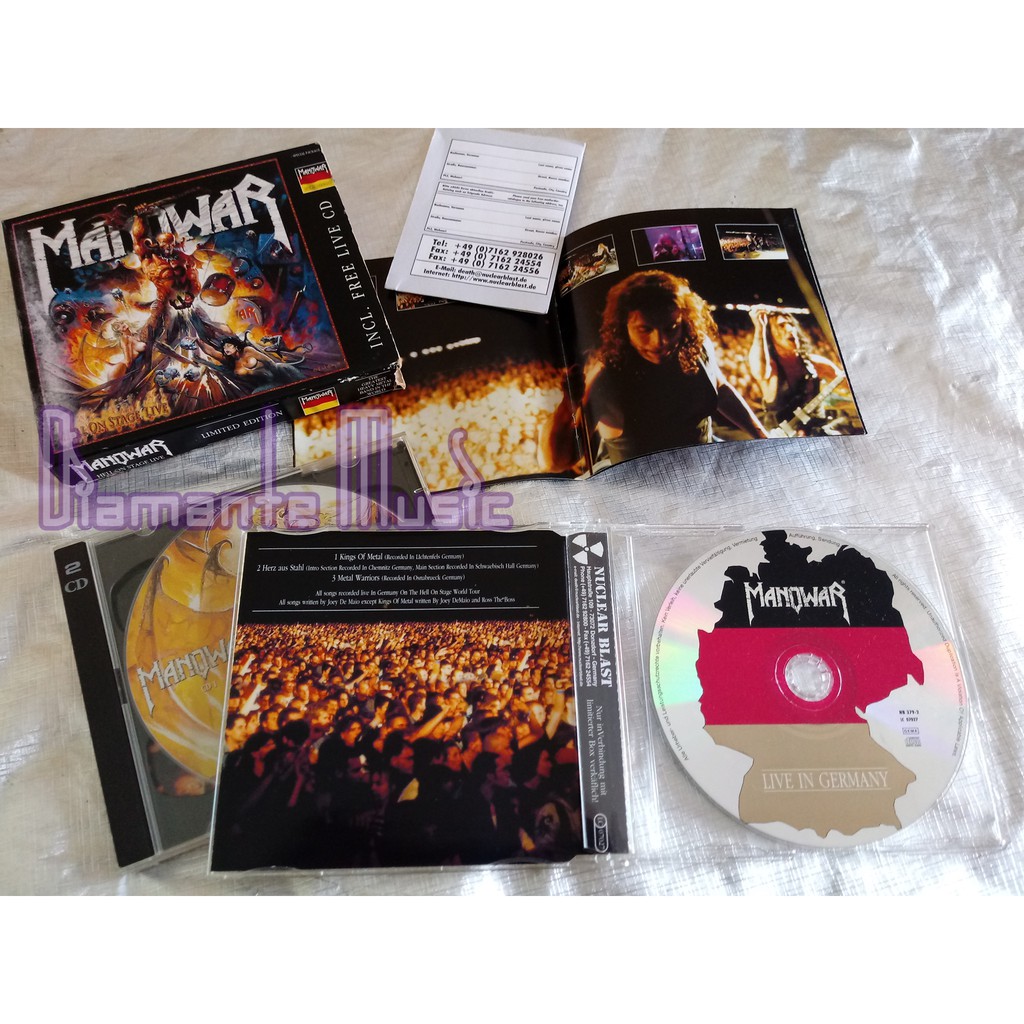 Manowar - Hell On Stage Live - CD Triplo Importado Metal Ref. 1185