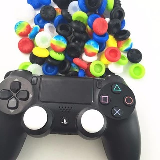 Par Grip De Silicone Borrachinha Analógico Controle De Ps4 Ps5 E Xbox One