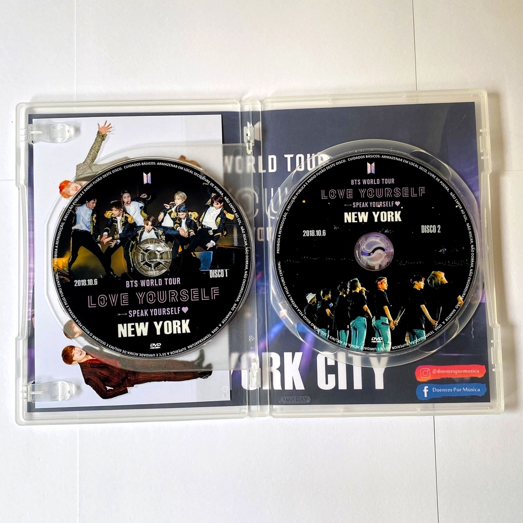 DVD BTS World Tour: New York 2018 - Love Yourself | Shopee Brasil