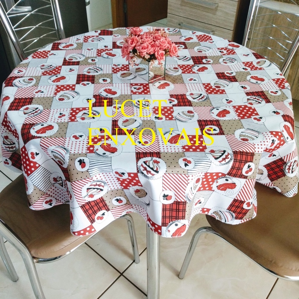 Toalha De Mesa Redonda Toalha Para Mesa Redonda Tecido Estampado ...