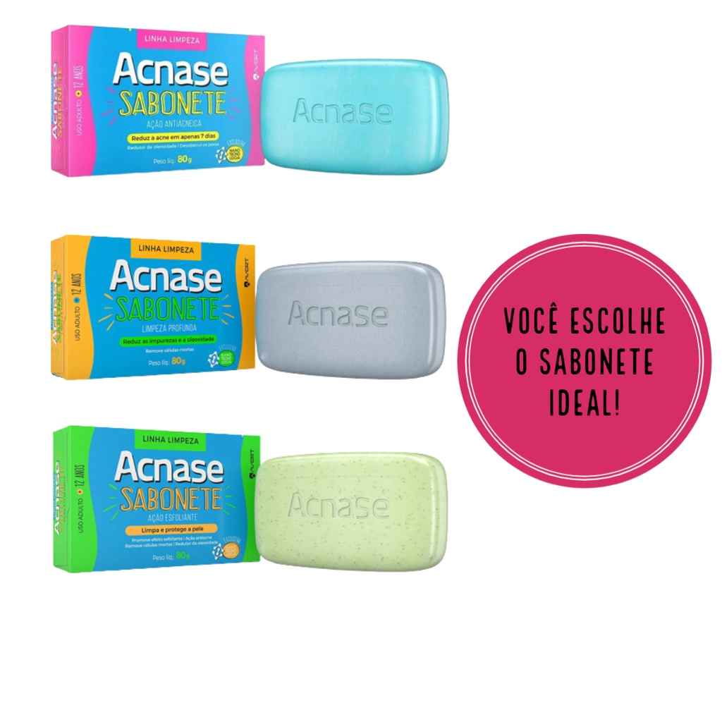 Sabonete Acnase em Barra 80g