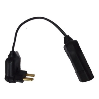 Adaptador de tomada 90graus 10A/20A