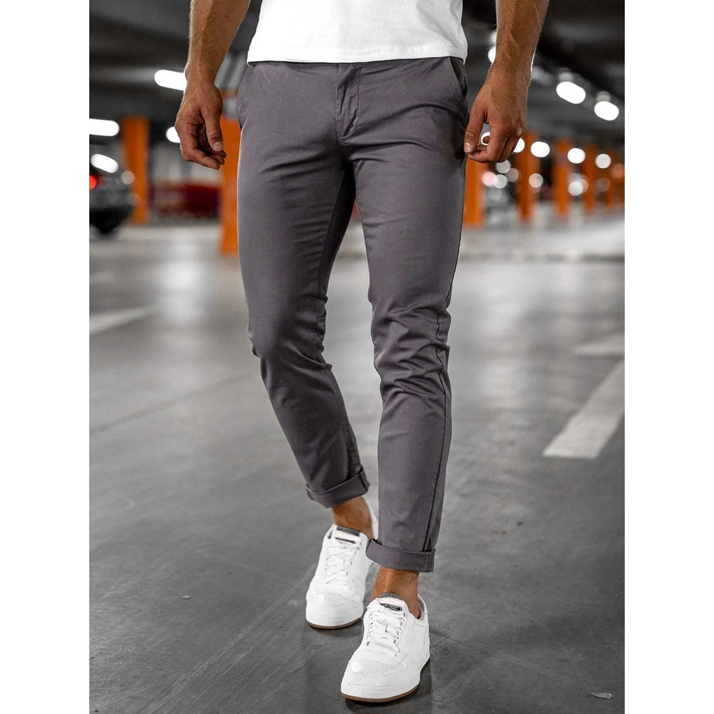 Calça jeans masculina cinza sales chumbo