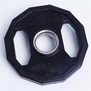 Anilha poliuretano furacao olimpica 12 faces 2,50KG Wellness - WK017 em Oferta na Shopee