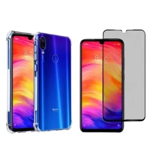 Kit Capinha Anti-shock + Película 3d Privacidade P/ Redmi Note 7