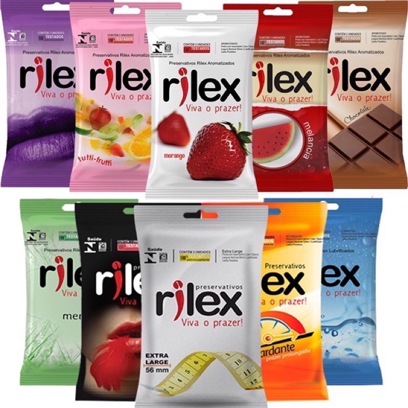 Camisinha Masculina Preservativo Rilex Aromatizado 3 Un - SEX SHOP