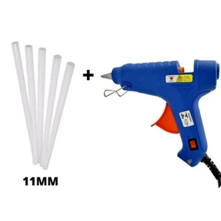 Pistola Ladeira Cola Quente 60W Bivolt + 5 Bastões 11mm