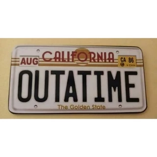 Placa Outatime - De Volta Pro Futuro