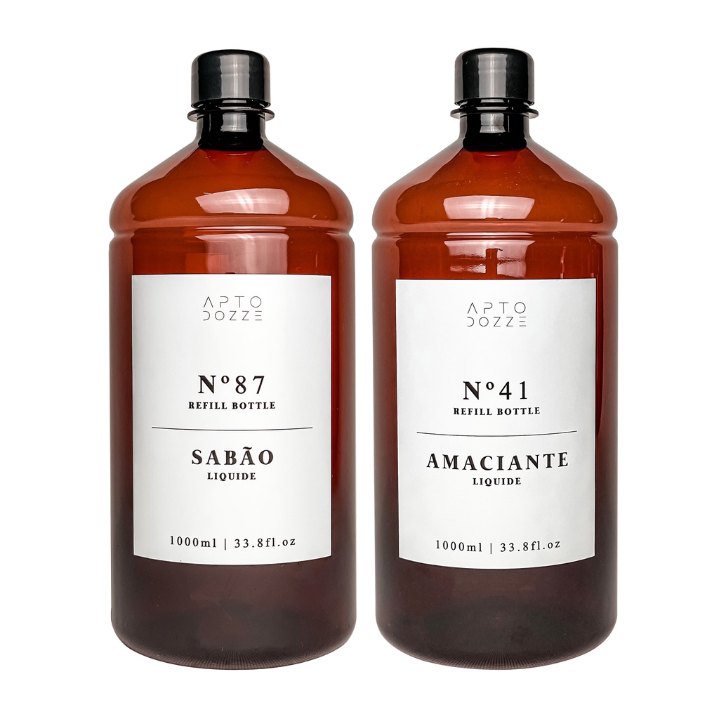 Kit Ambar Retrô Lavanderia Pet 1l Sabão E Amaciante