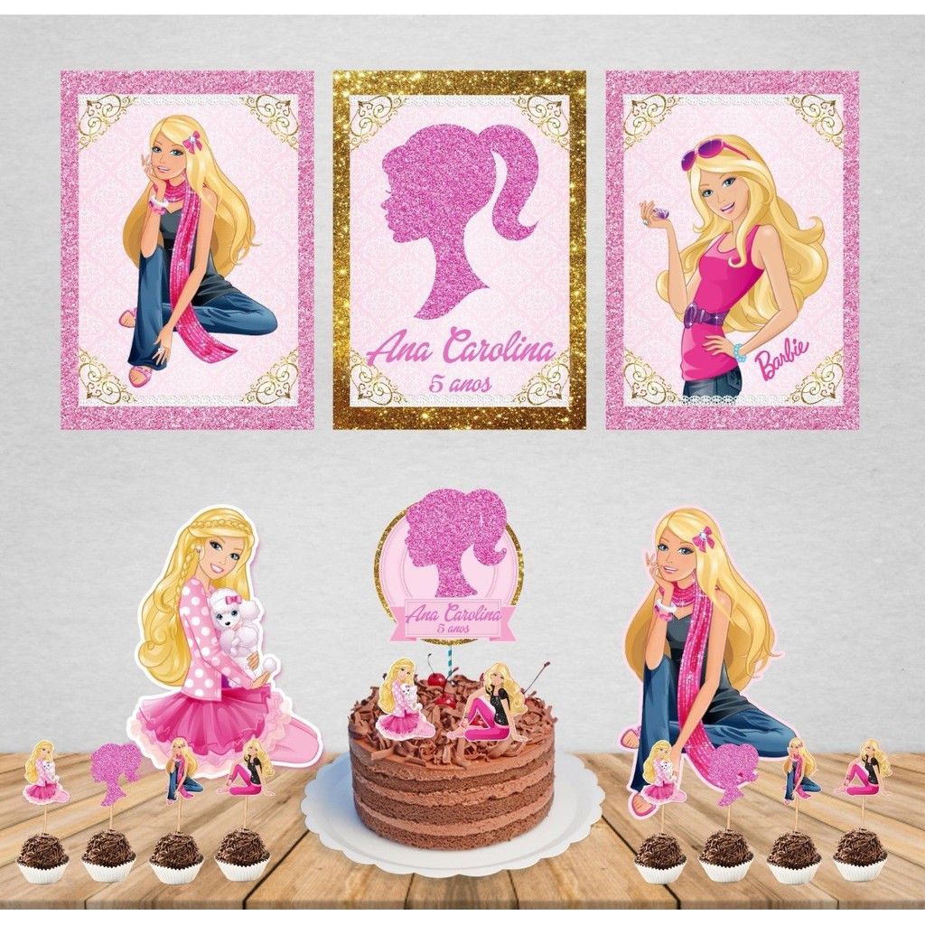 Aquele bolo Barbie encantador! 😱😲🥰😍😍 - Di Kits & Salgados