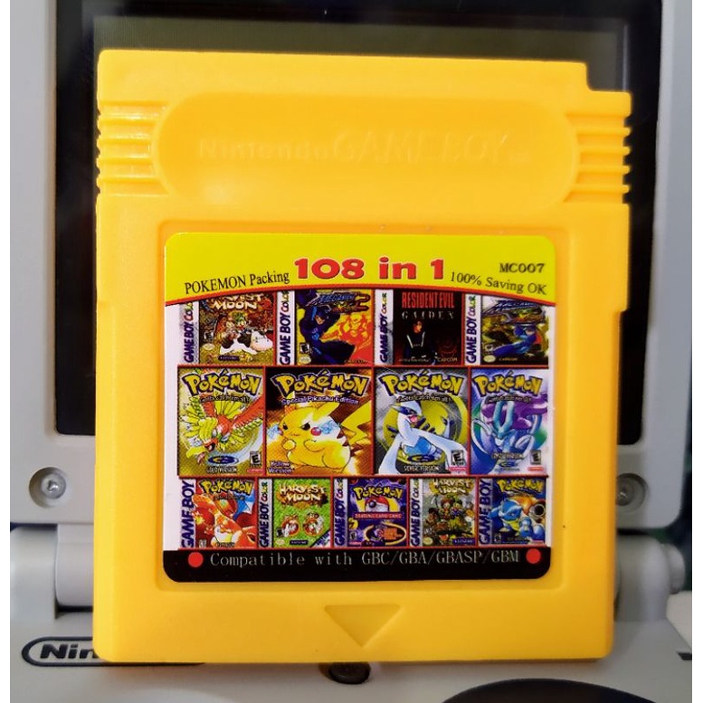 Cartucho Jogo Game Boy 108 em 1 novo