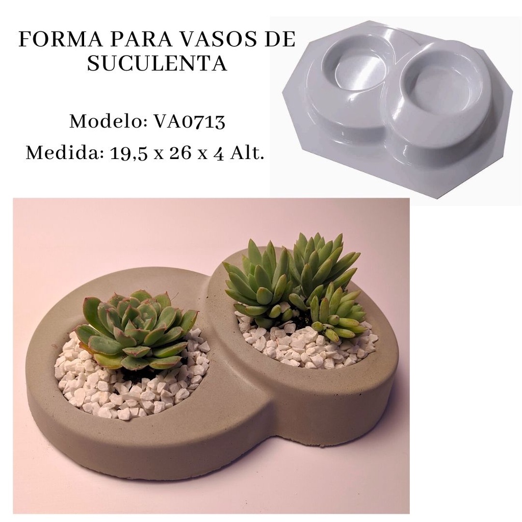 Forma Para Vasos De Suculenta | Shopee Brasil