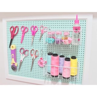 Mini cesta Aramado para Pegboard- Branca