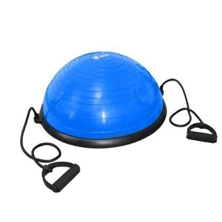 Meia Bola com Bomba e Alças Elástico Azul Pilates Yoga Step Bola Inflável - Odin Fit