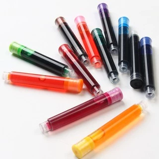 Ten-color Caneta Tinteiro De Tinta Descartável Azul/Preto/Vermelho Cartucho Recargas Com Recarga 0.34mm