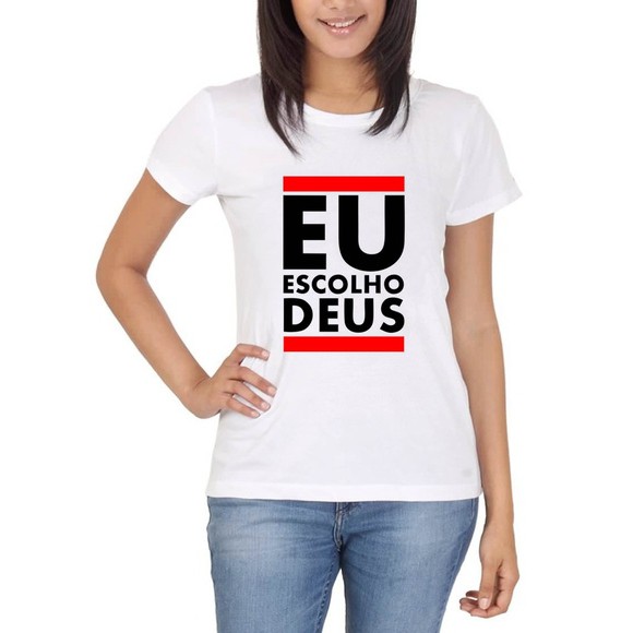 Camiseta - Ele Vive Cruz - Moda Evangélica