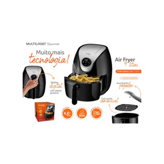 AIR FRYER DIGITAL 127V 1500W 4 LITROS COM SELETOR GIRATORIO