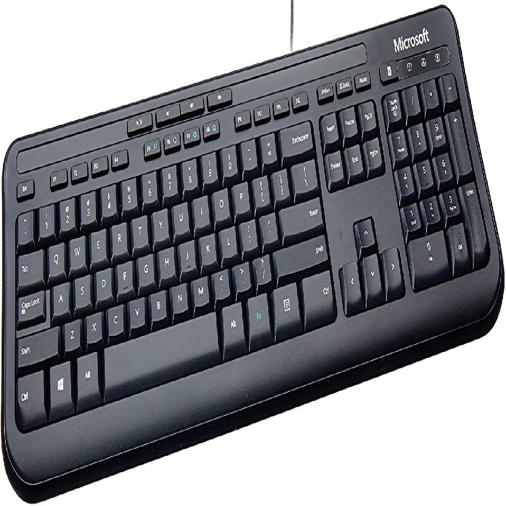 Teclado e Mouse Microsoft Wired Desktop 600 Multimídia ABNT2