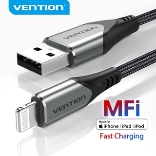 Vention Lightning Cable MFi Certified USB 2.0 Fast Charging 2.4A 480Mbps Cable for phone