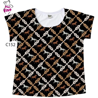 Blusa Feminina Plus Size Cavalos Correntes Country C152