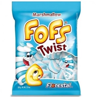 Marshmallow Fofs Twist Rosa e Branco 675g