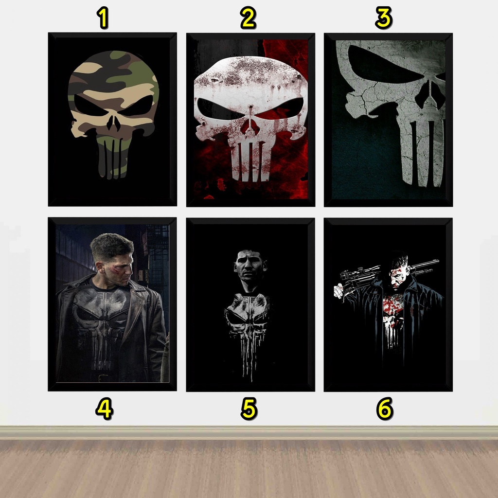 Quadro Arte Quadrinhos Hq The Punisher Justiceiro 44x33cm