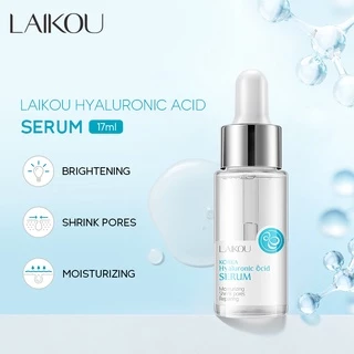 Sérum de ácido hialurônico LAIKOU hidratante redutor de poros removedor de espinhas reparo da maciez da pele 17ml em Oferta na Shopee