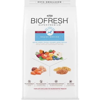 Ração Biofresh Sênior Cães Raças Médias - 10,1 Kg