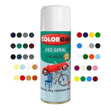 Tinta Spray Colorgin 400ml *CORES* | Shopee Brasil