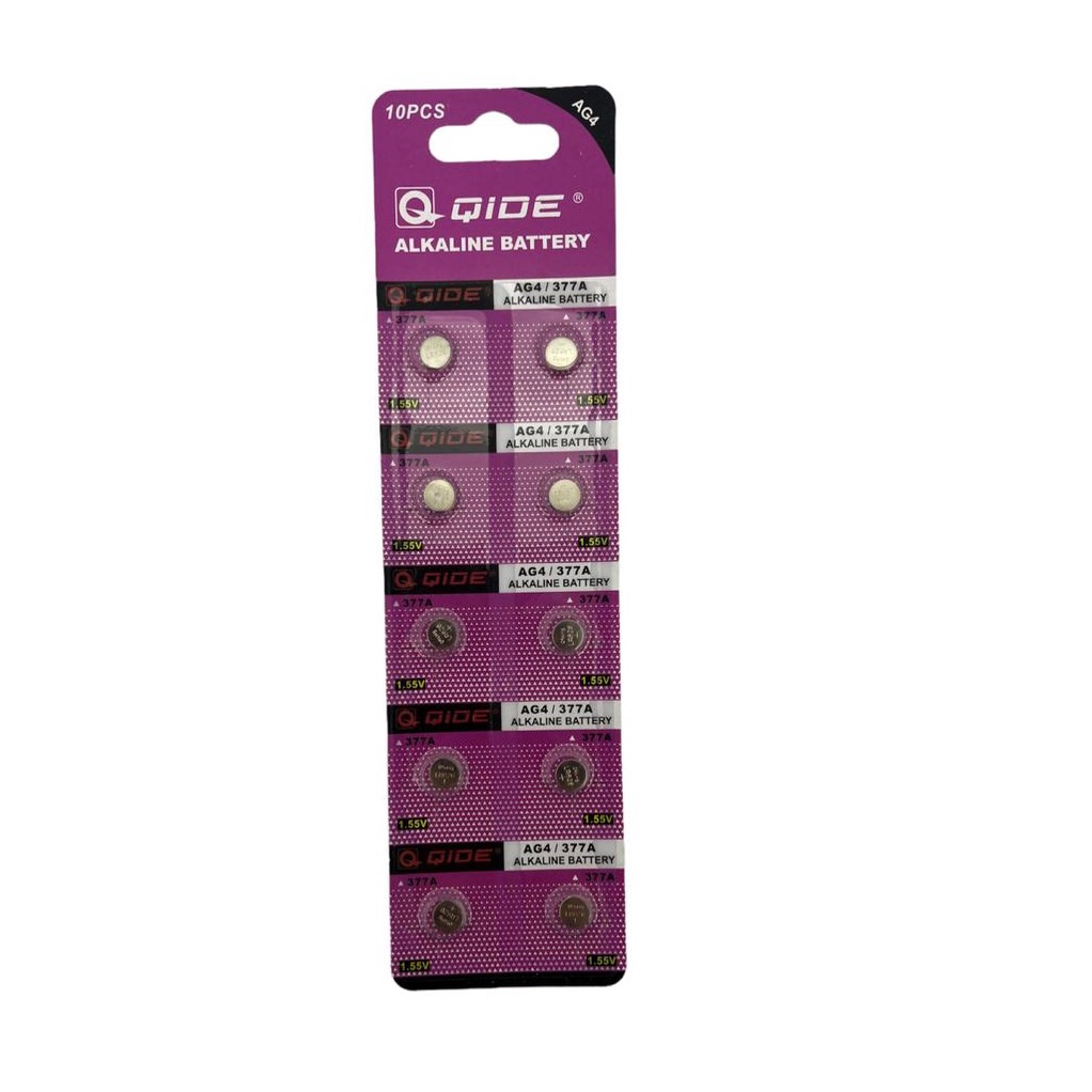 5 Cartela com 10 un Bateria AG4 377A Alkaline Battery | Shopee Brasil