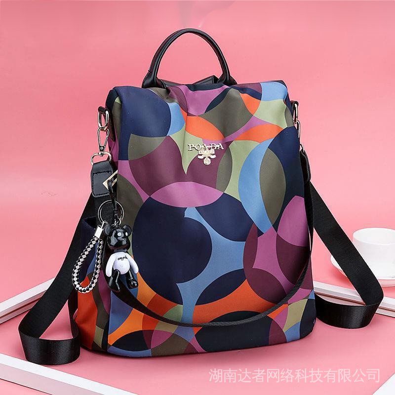 Bolsa Mochila feminina impermeável oxford de grande Mochila de viagem feminine