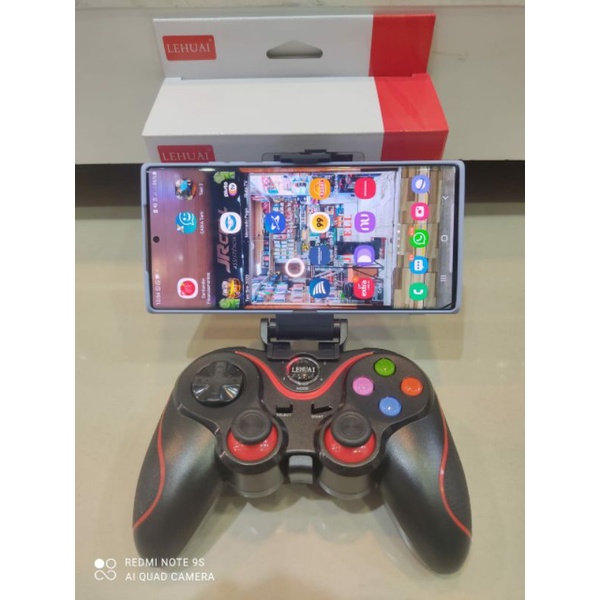 Controle Jogo Bluetooth Lehuai Para IOS, Android e PC/P3 
Com controle Wireless