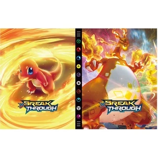 Álbum Pokémon Pasta Grande Porta 432 Cartas Tcg Card Charizard Lucario Mewtwo