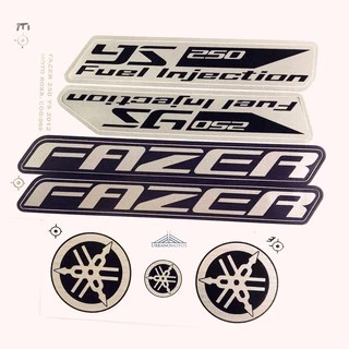 Kit Adesivo Fazer 250 2012 Roxa Padrão Original