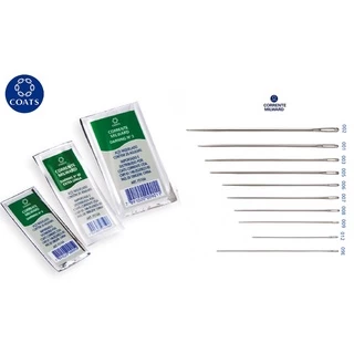 Agulha De Mão Coats * Nº 5-6-7-8-9-9L-12  c/ 20 un em Oferta na Shopee