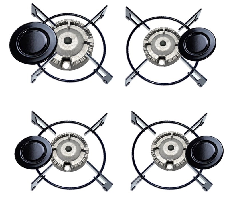 Trempe grade + queimador + espalhador cooktop fischer 4 bocas original