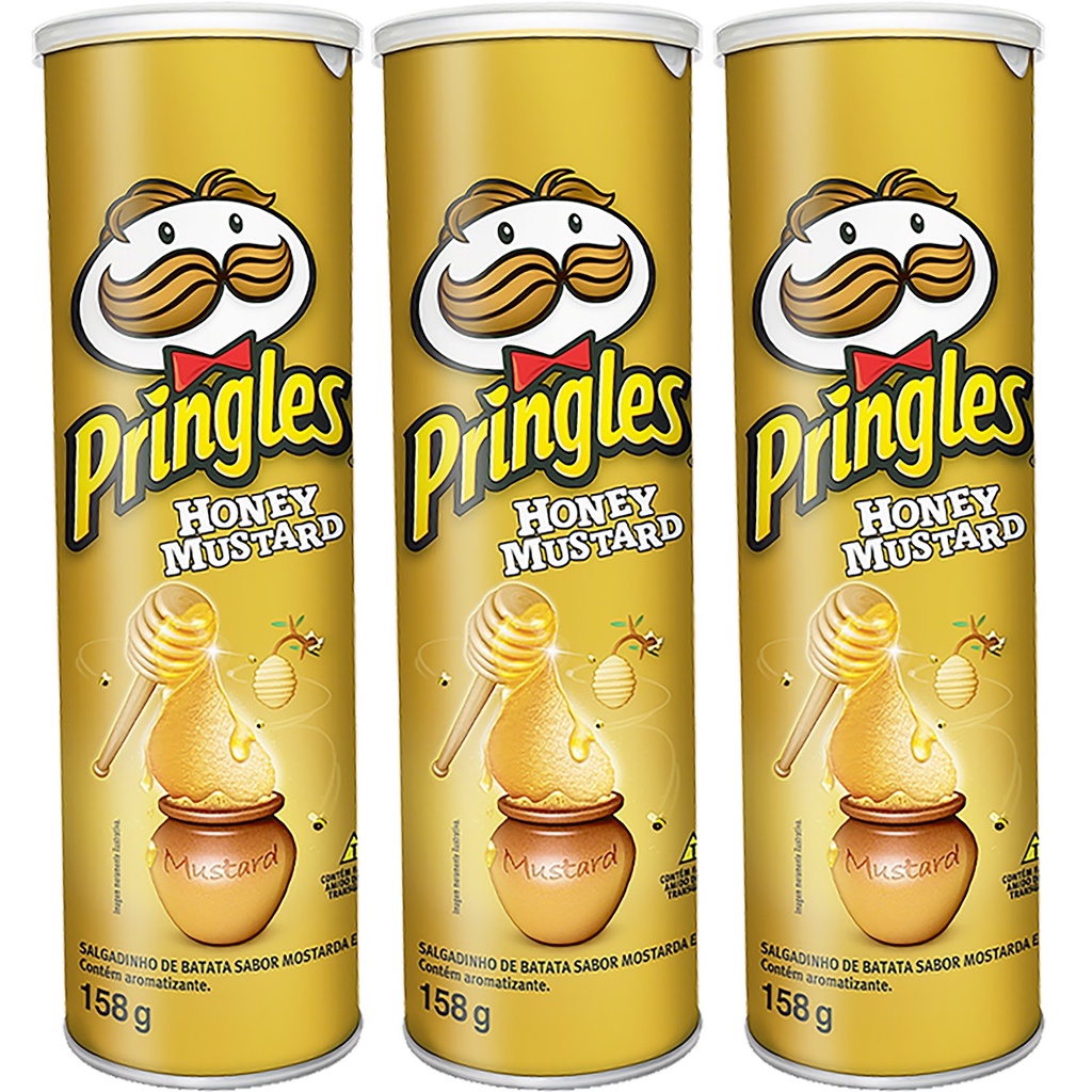 3 Batata Pringles Honey Mustard Sabor Mostarda E Mel 158g Shopee Brasil