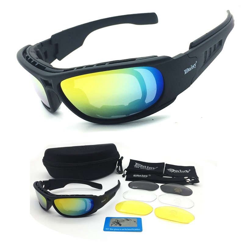 Daisy C6 Tactical Glasses Sunglasses Cycling Eyewear | Shopee Brasil