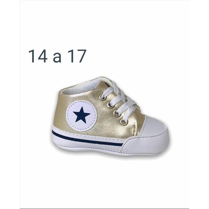 All star dourado store bebe