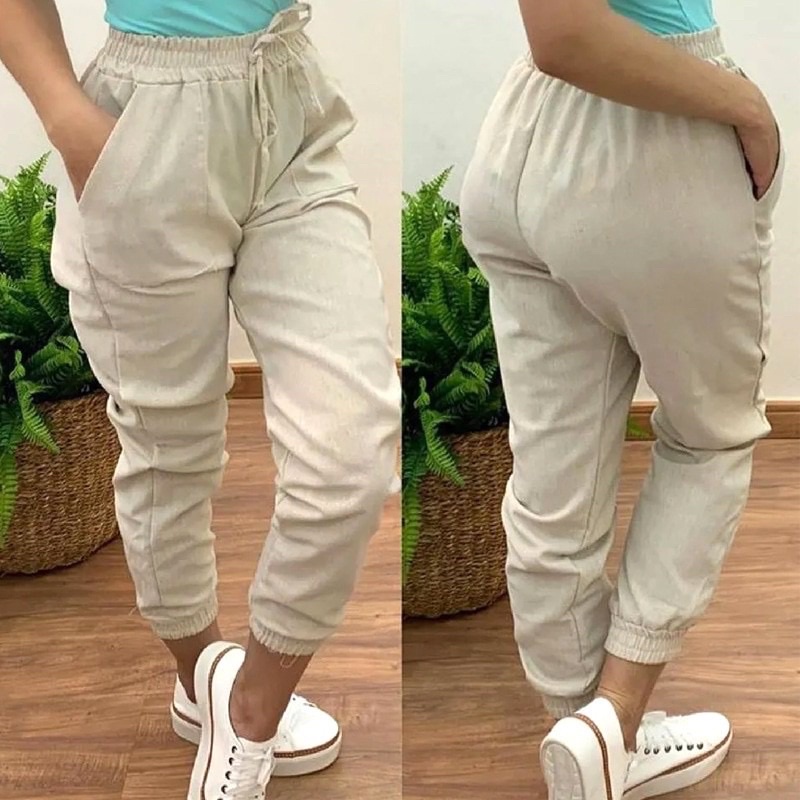 Calça de best sale algodão cru