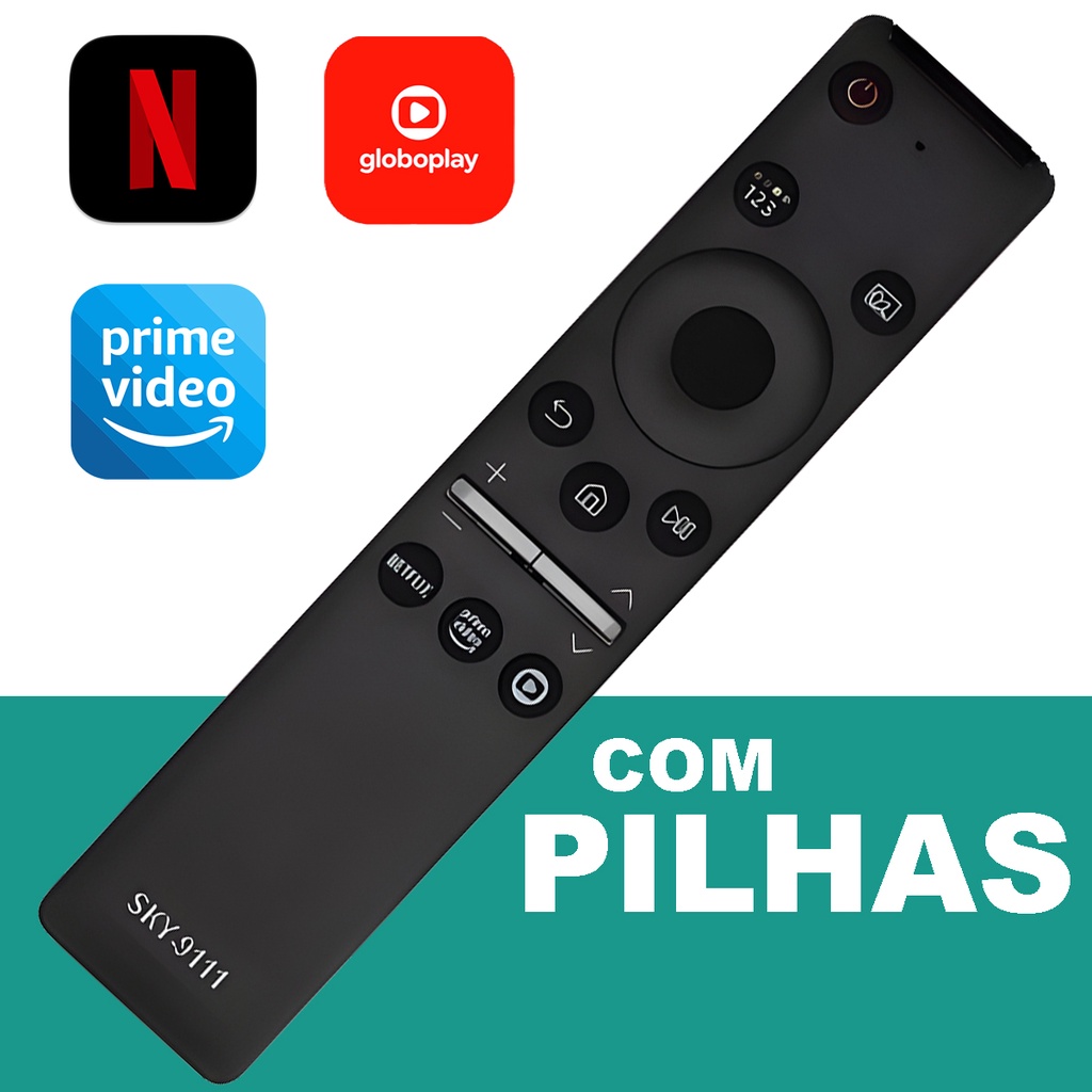 Controle Tv Samsung Smart 4K Led Universal Botão Aplicativos Netflix