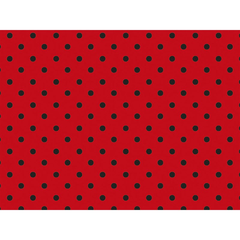 2,5 metros Tnt Estampado Ladybug Joaninha Poa Preto e Vermelho Festa  Decoração Mesa Parede Painel 1,4m x 2,5 metros