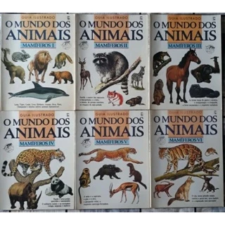 Enciclopédia Completa animais. Colecao O mundo dos animais, Editora Nova cultural. 17 volumes