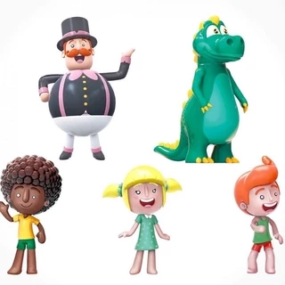 Kit Familia Mundo Bita com 5 Boneco 20cm, Lider