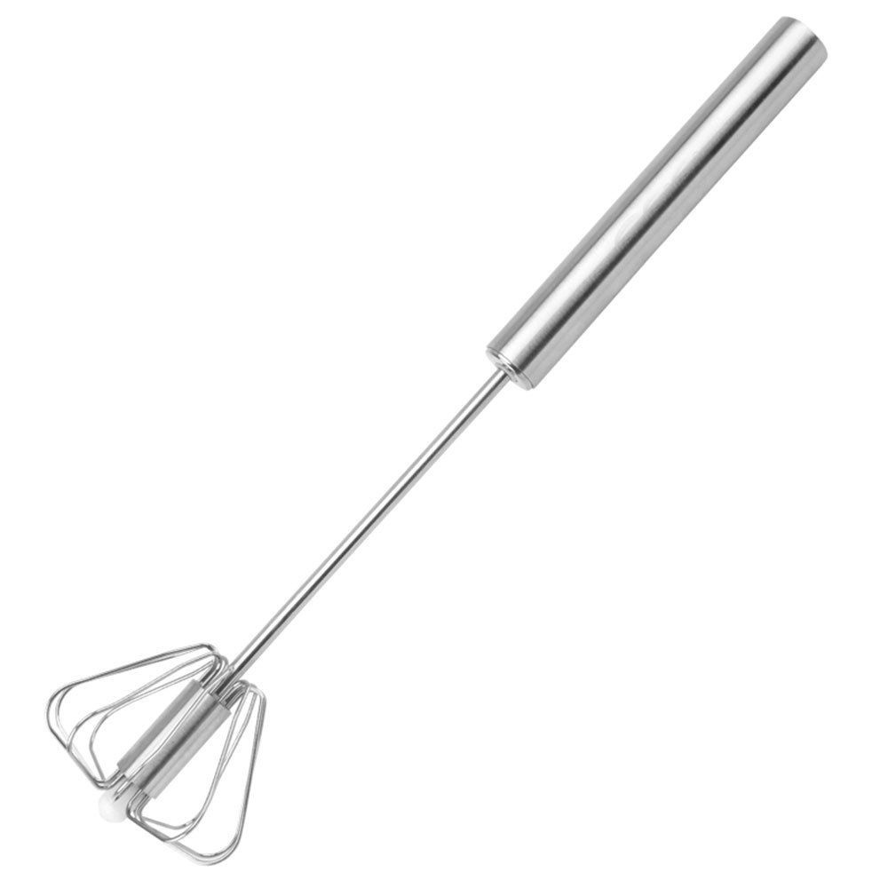 Mixer Manual Inox - Batedor Clara Neve Giratório Profissiona