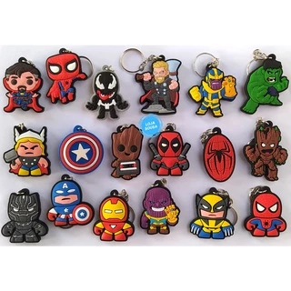 Chaveiros borracha marvell geek nerd filmes